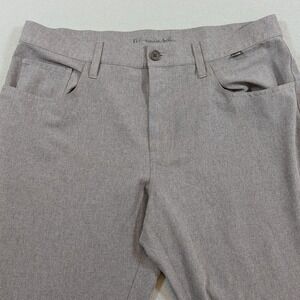 Travis Mathew Open to Close Golf Pants Mens 35 Grey Performance Stretch Chino